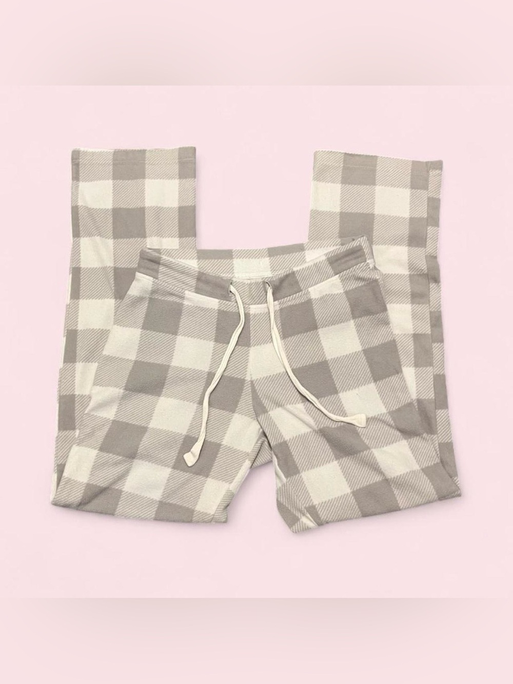 Old Navy white and gray plaid pj pants
